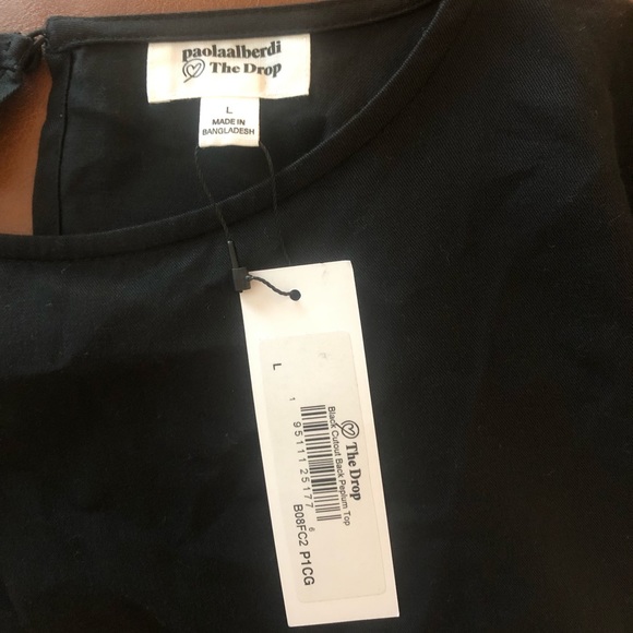 Long sleeve peplum top - Picture 3 of 3